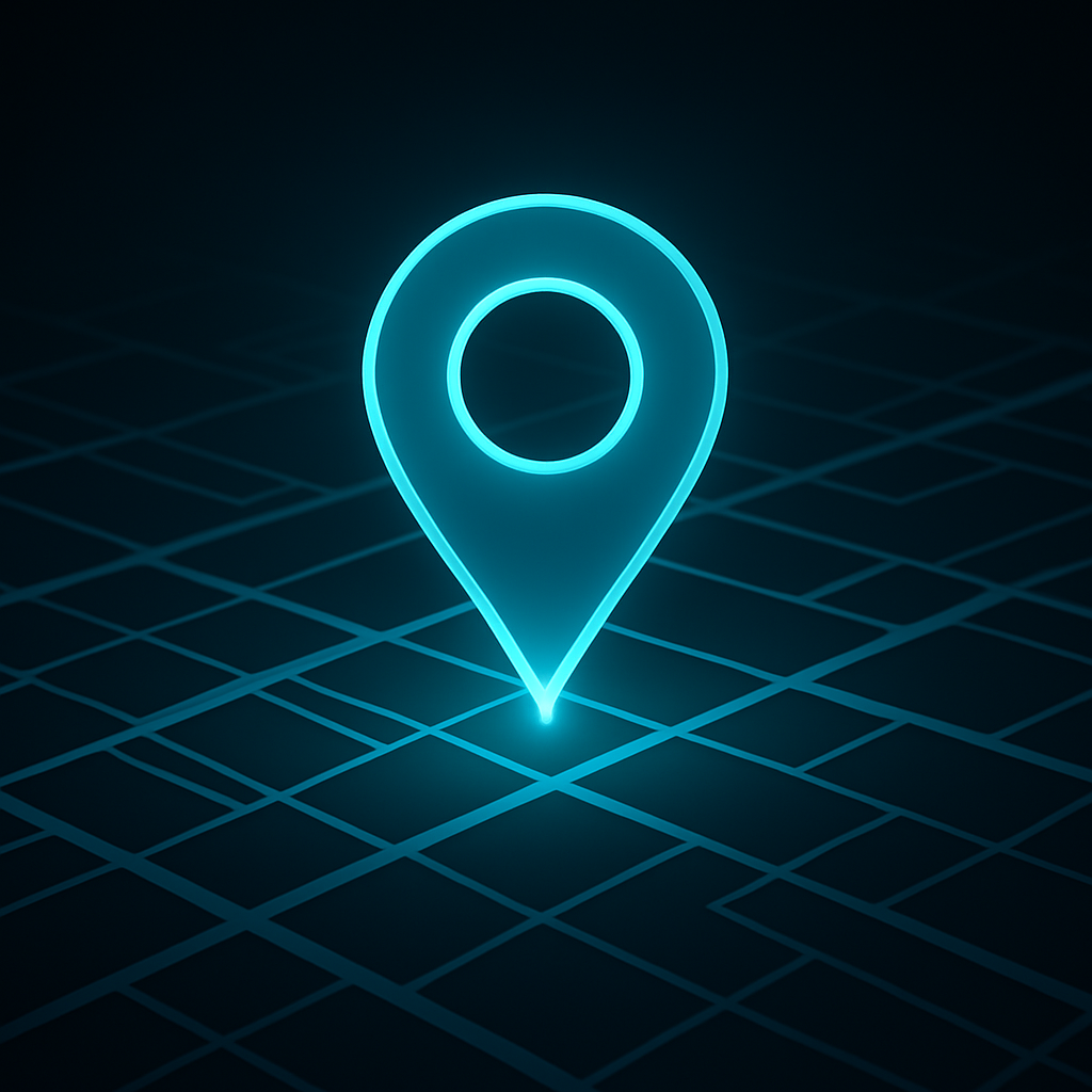 Mapa con marcadores de negocios locales destacados en buscadores